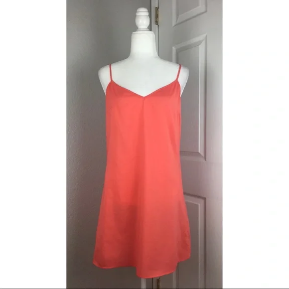 Tory Burch | Dresses | Tory Burch Coral Slip Dress | Poshmark